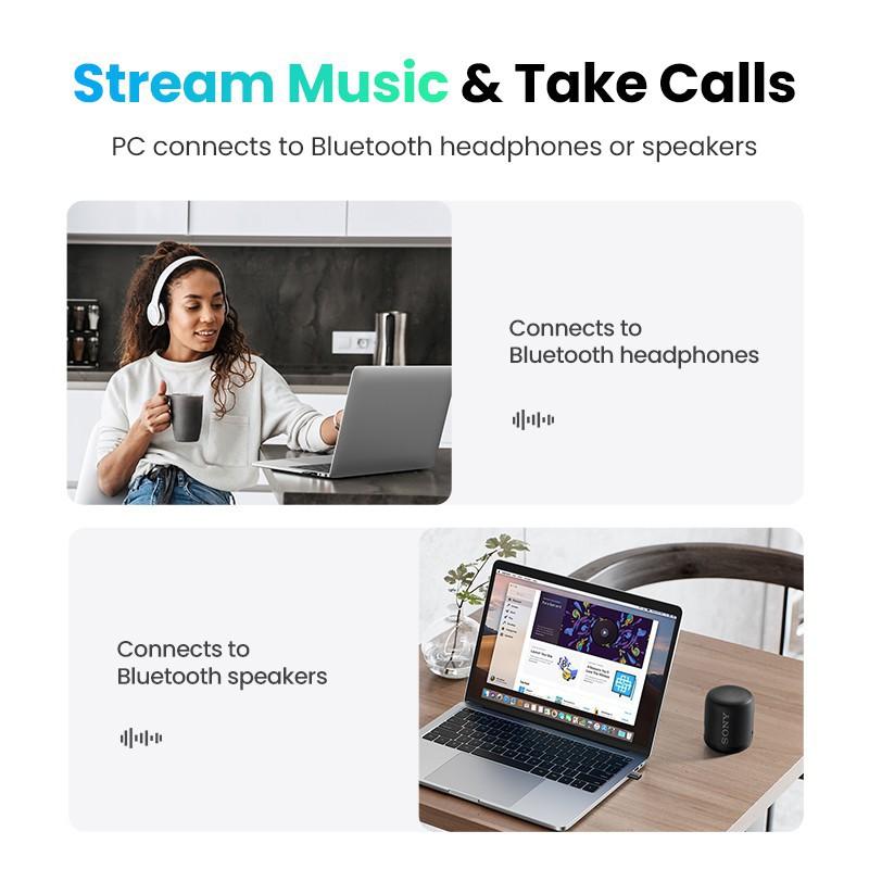 Ugreen USB Bluetooth 5.0 Adapter Dongle Transmitter Receiver for PC Headset (Category: Cables & Adaptors) located in Mandaluyong City. Submitted by gelgel92 (Listing ID 1115771027, Image 3). Description: For Sale: Ugreen USB Bluetooth 5.0 Adapter Dongle Transmitter Receiver for PC Headset.