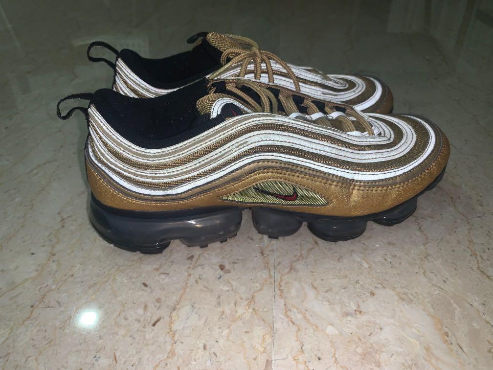 Vapormax 97 gold Women s Fashion Footwear Sneakers on Carousell
