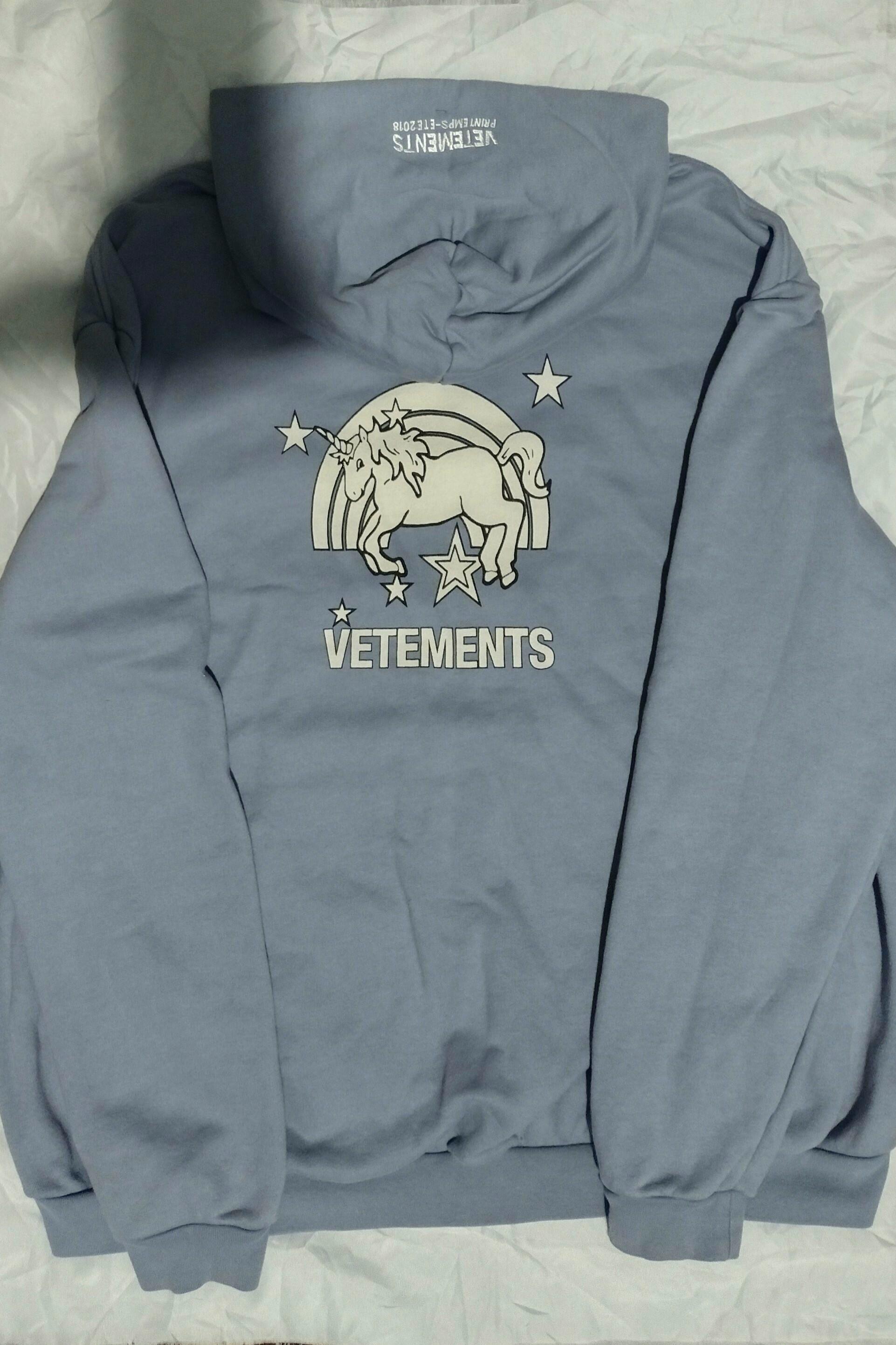 Vetements Unicorns and Rainbows Hoodie Legit Authentic Men s