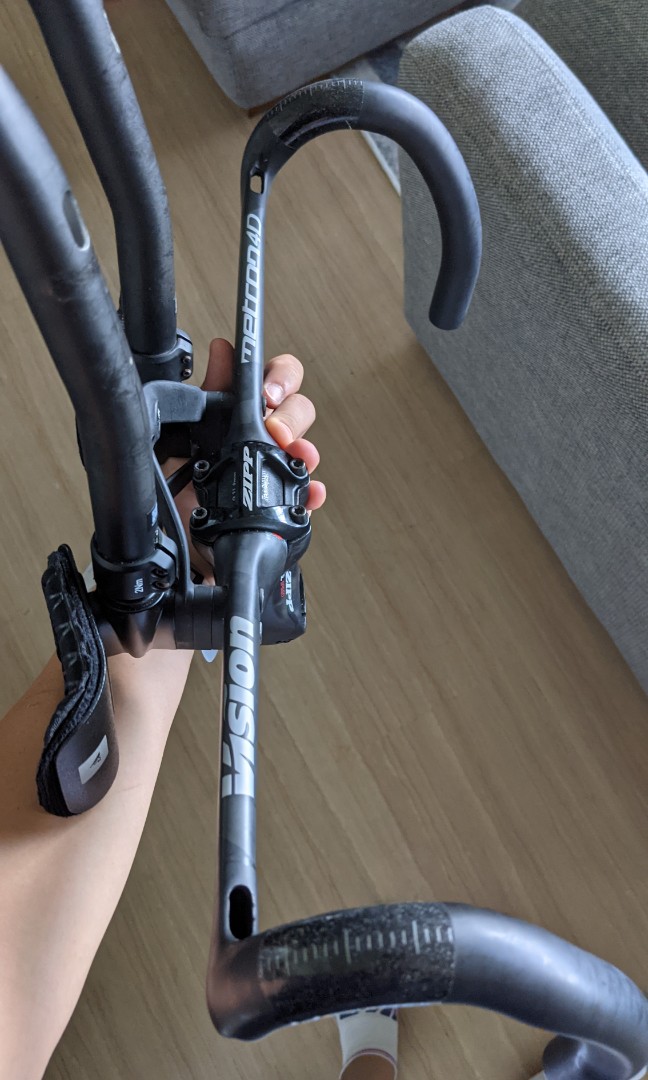 vision metron 4d clip on aero bar
