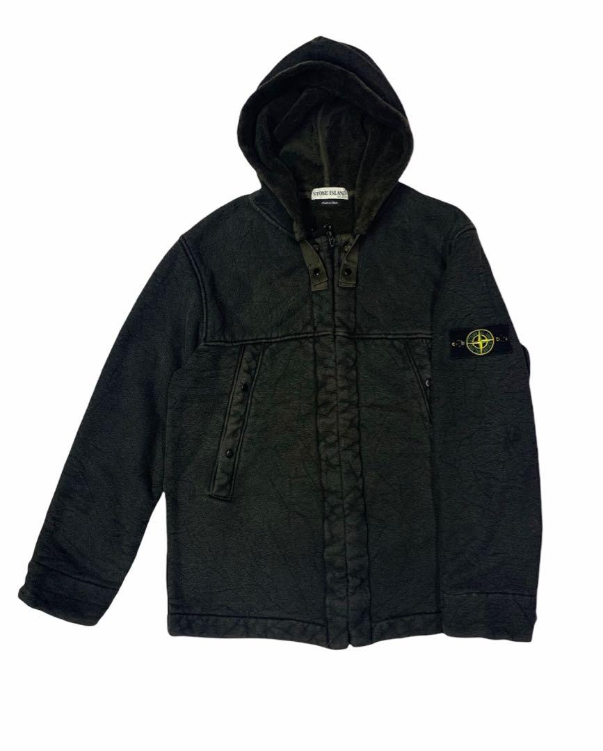 Hoodie zipper stone island best sale