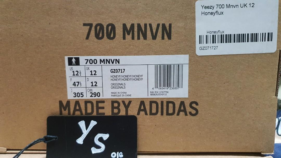 A-3 Yeezy 700 MNVN Honeyflux, Men's Fashion, Footwear, Sneakers on