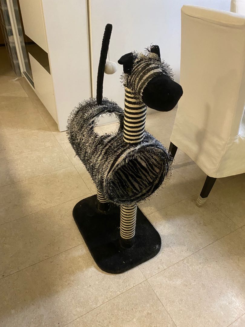 Zebra Cat Tree, Pet Supplies, Homes & Other Pet Accessories on Carousell