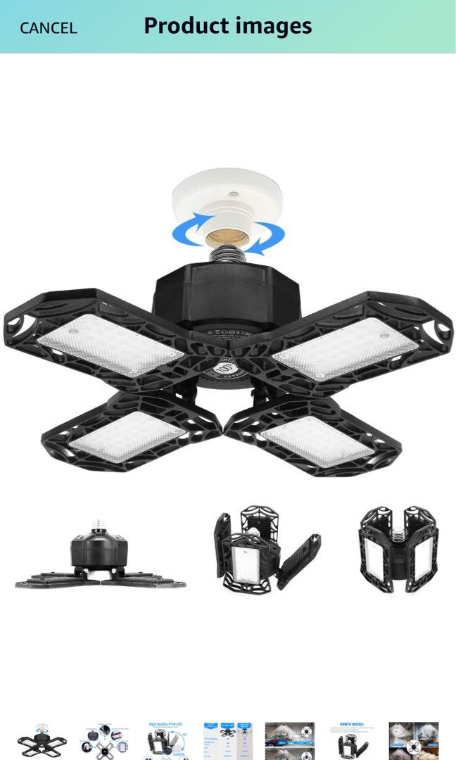 12000 lumens shop garage light