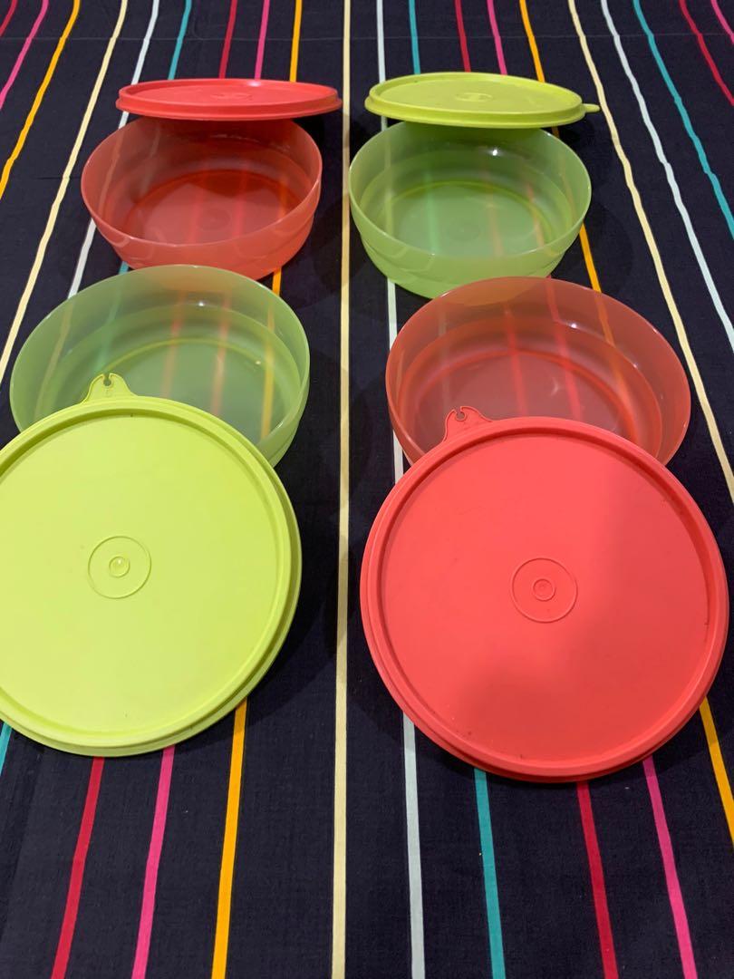 RUSH SALES 4 PC TUPPERWARE BRAND (AUTHENTIC) FOOD CONTAINER, Furniture ...