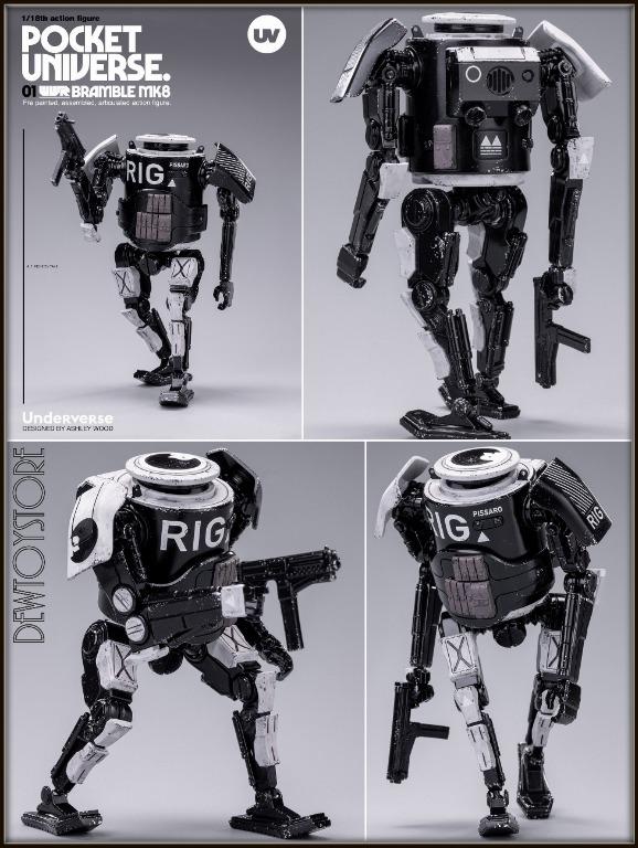 ⭐️<𝙇𝙤𝙬 𝙋𝙧𝙞𝙘𝙚 𝙂𝙪𝙖𝙧𝙖𝙣𝙩𝙚𝙚> [𝗣𝗿𝗲-𝗼𝗿𝗱𝗲𝗿] UNDERVERSE  Pocket Universe (by Ashley Wood) 1/18 Scale Action Figure - WWR BRAMBLE MK8  - 666 Corp / Rothchild