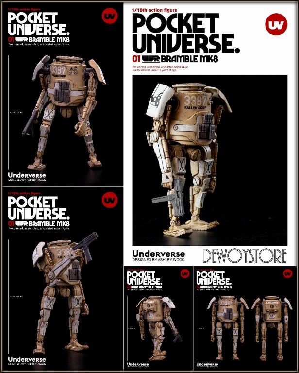 ⭐️<𝙇𝙤𝙬 𝙋𝙧𝙞𝙘𝙚 𝙂𝙪𝙖𝙧𝙖𝙣𝙩𝙚𝙚> [𝗣𝗿𝗲-𝗼𝗿𝗱𝗲𝗿] UNDERVERSE  Pocket Universe (by Ashley Wood) 1/18 Scale Action Figure - WWR BRAMBLE MK8  - 666 Corp / Rothchild