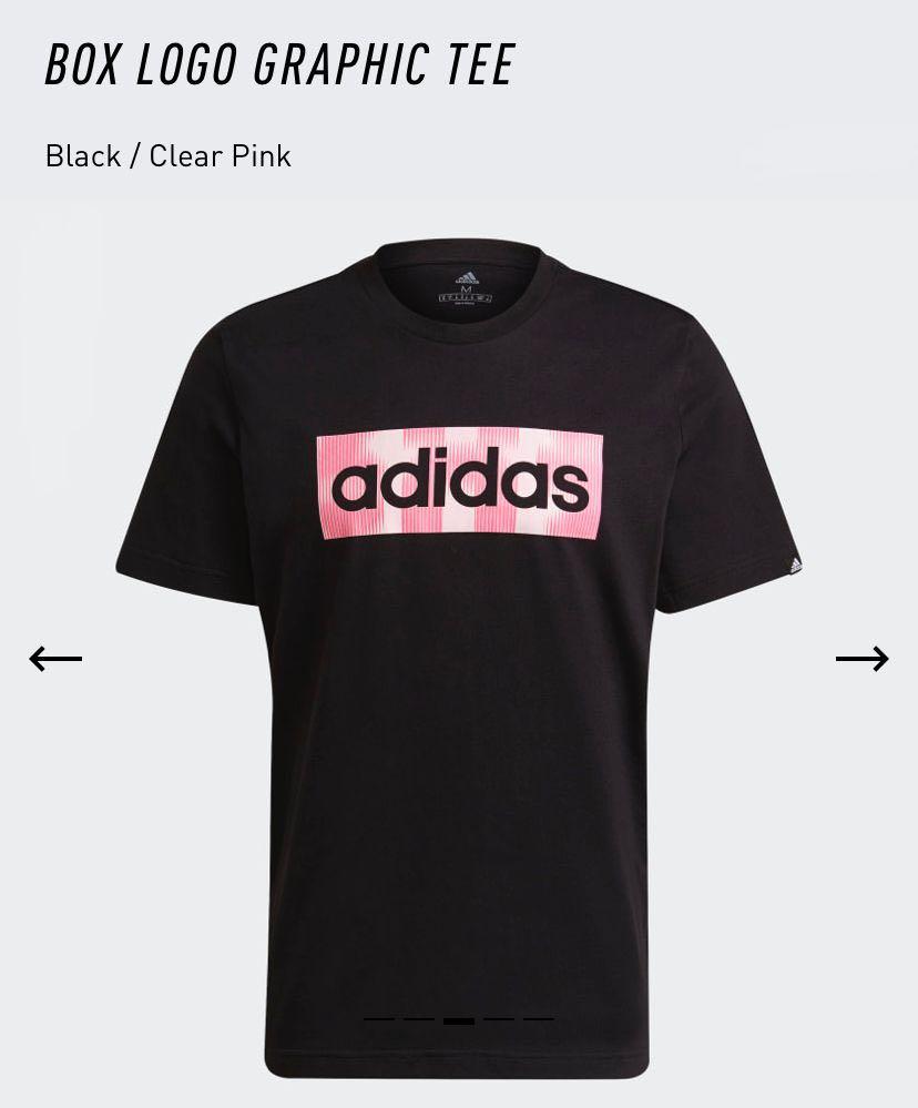 Adidas box logo tee online