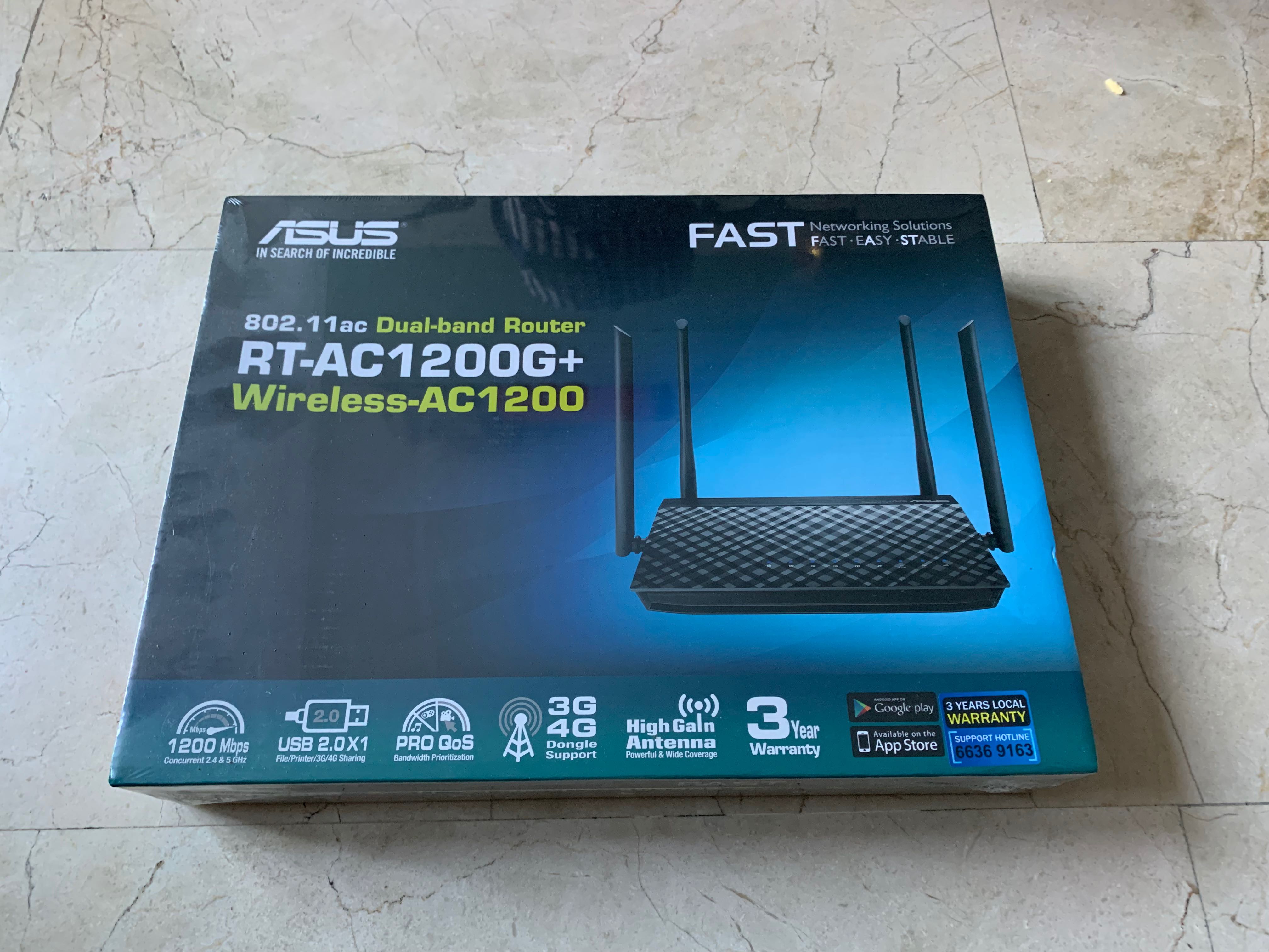 ASUS RT-AC1200G+, Computers & Tech, Parts & Accessories, Networking on ...