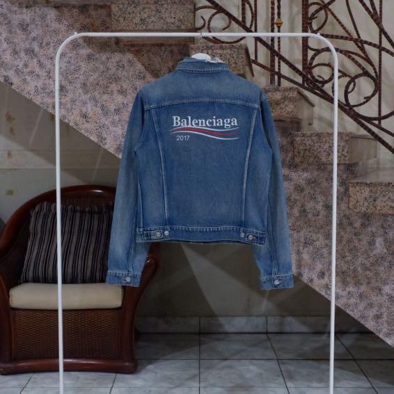 Balenciaga Bernie Sanders Jacket Fesyen Pria Pakaian Baju Luaran di Carousell