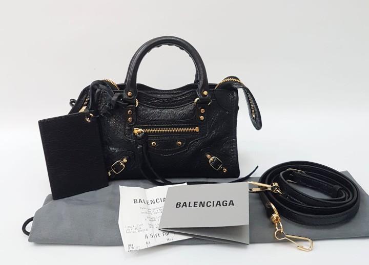 Balenciaga nano city black outlet