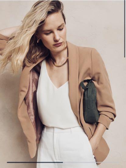 Banana republic ruched sleeve blazer clearance