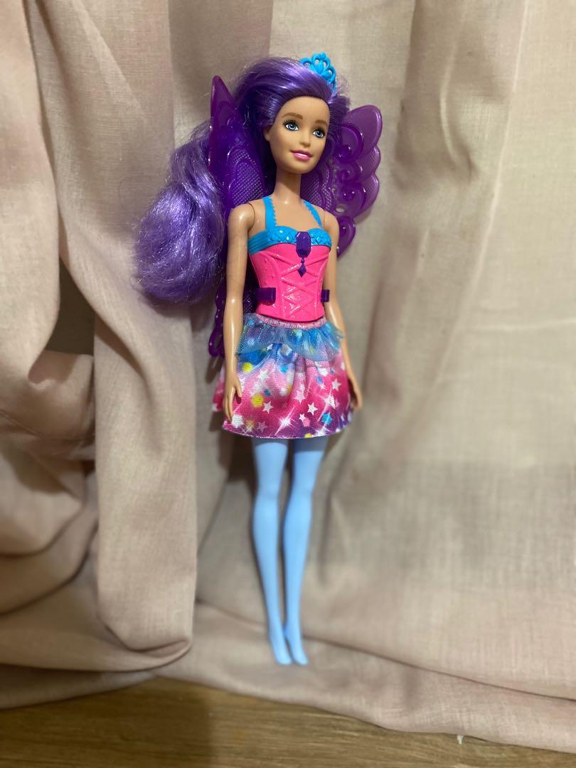 Barbie dreamtopia fairy doll purple online hair