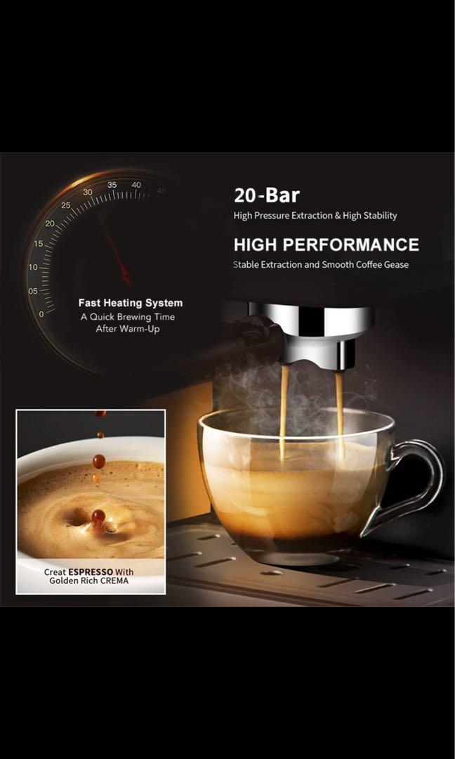 BioloMix 20 Bar Italian Type Espresso Coffee Maker Machine with