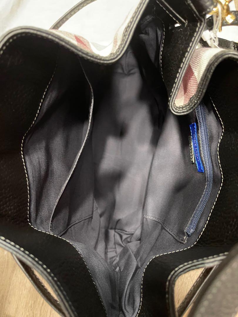 Brand New Blue Label Bucket Bag L size, Men's Fashion, Bags, Sling Bags