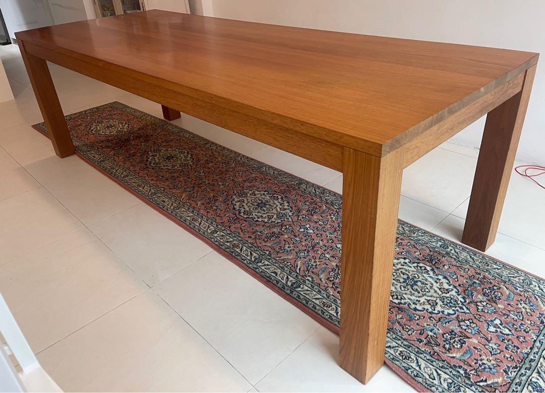 Burmese Teak Dining Table, Furniture & Home Living, Furniture, Tables