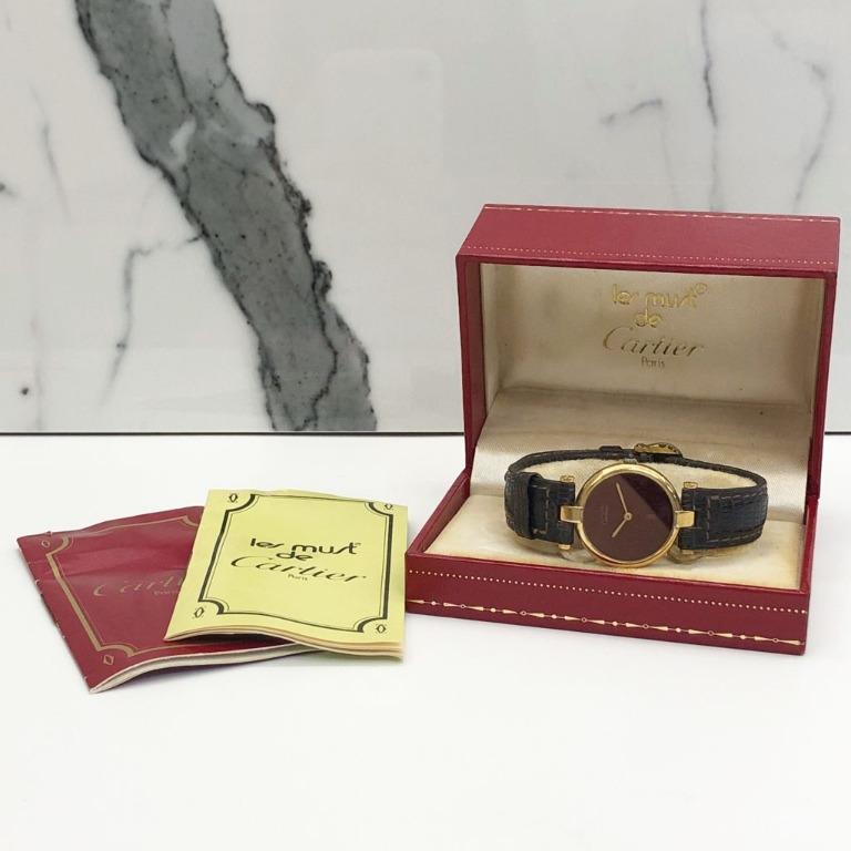 Cartier quartz argent 925 on sale