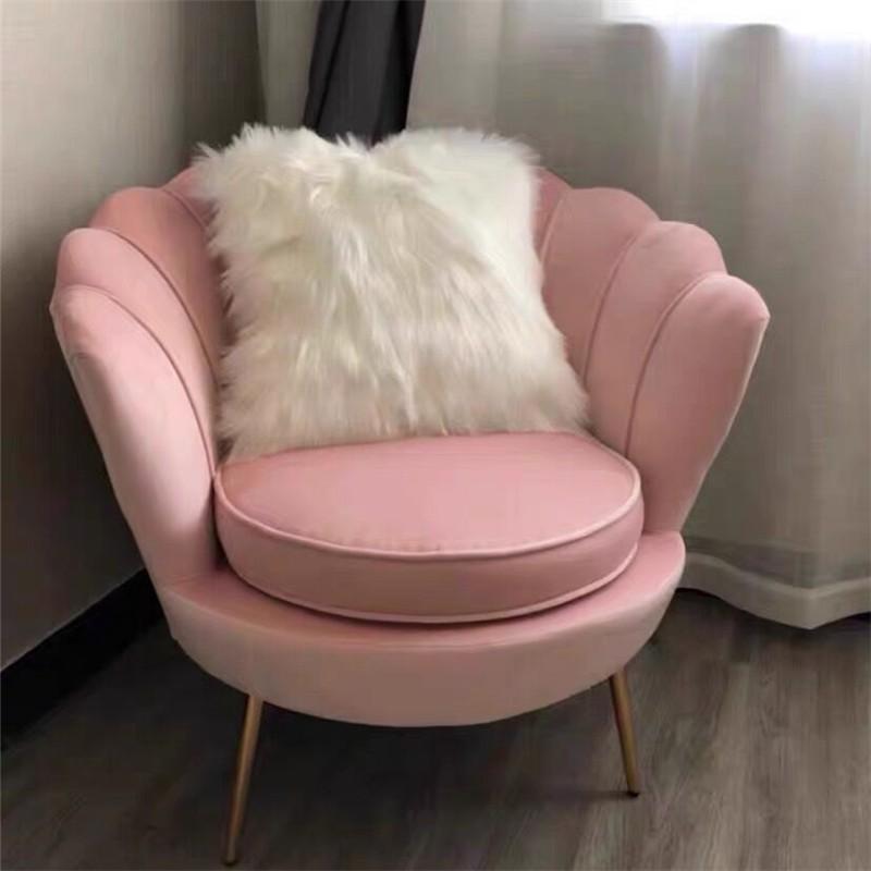 Pink deals clam chair