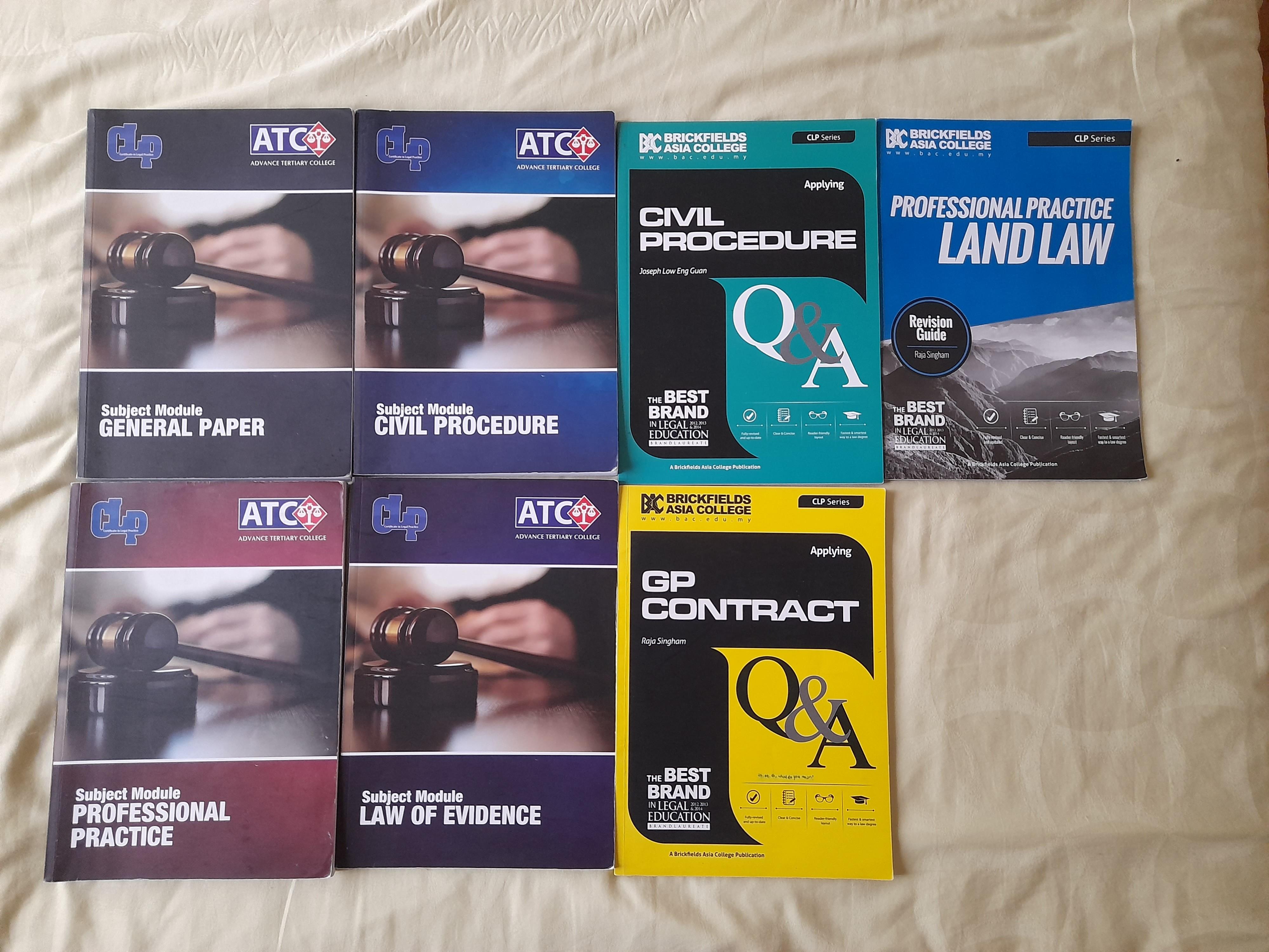 CLP revision/study guides - ATC and BAC, Textbooks on Carousell