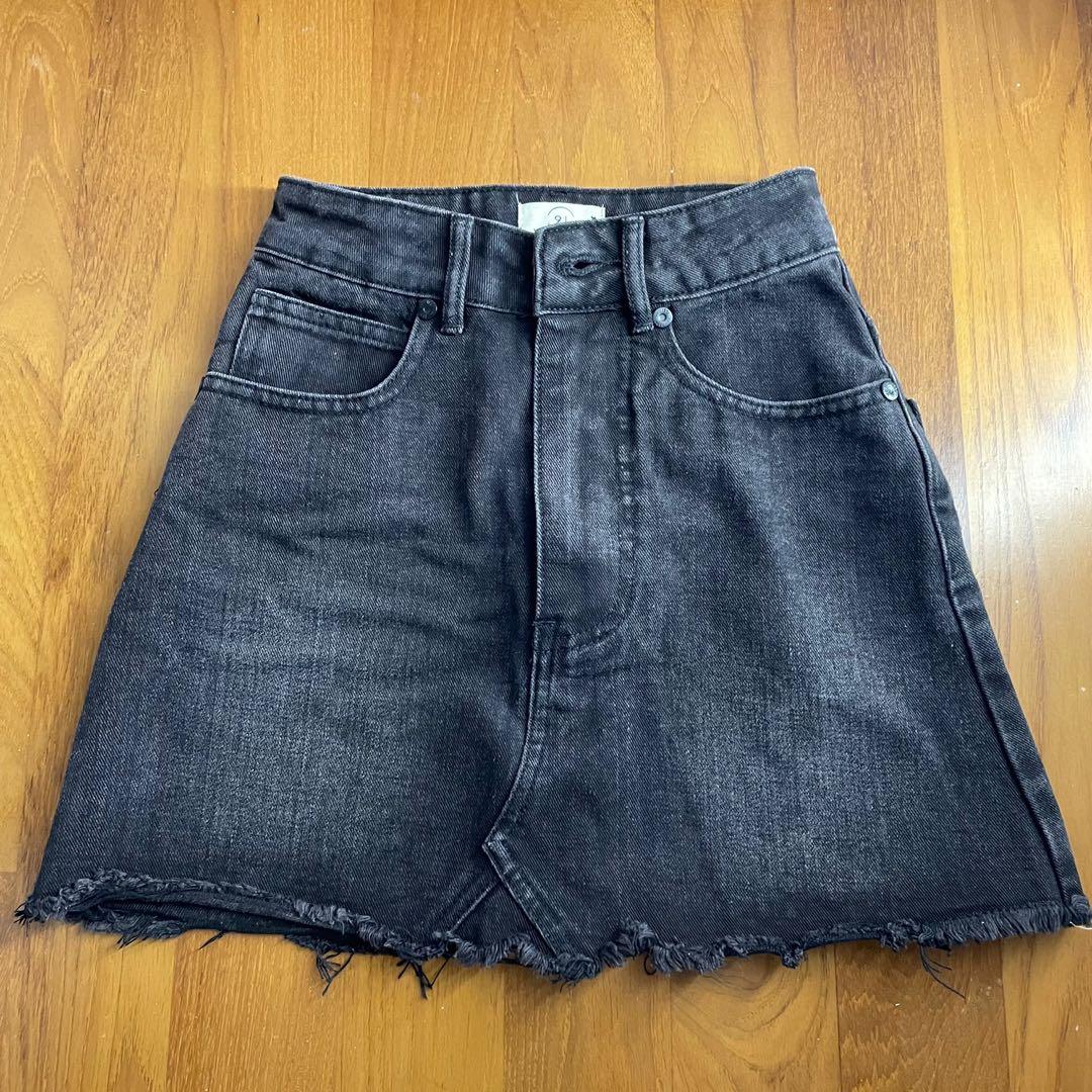 Petite a line denim skirt shop