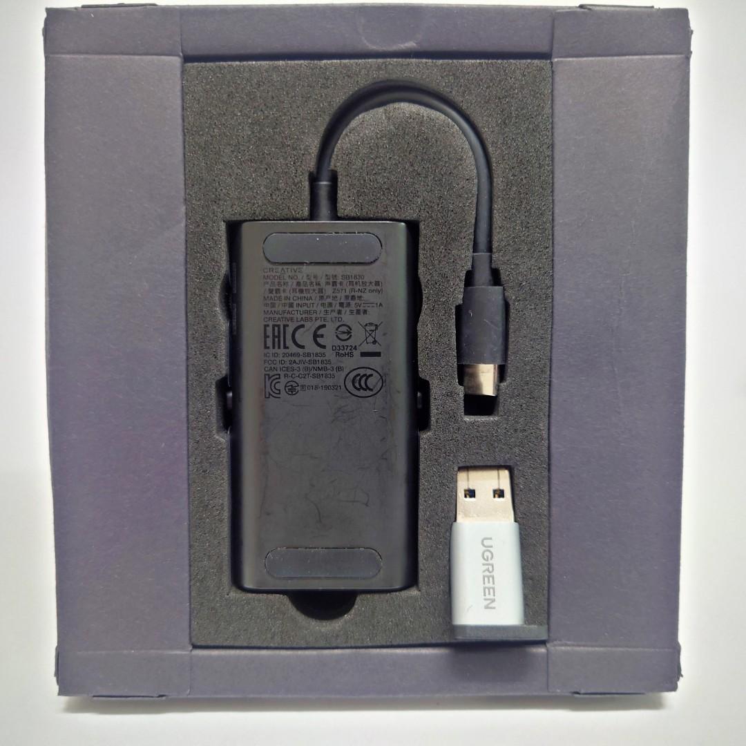 Creative Sound Blaster G3 external DAC & AMP soundcard (USBC & USBA