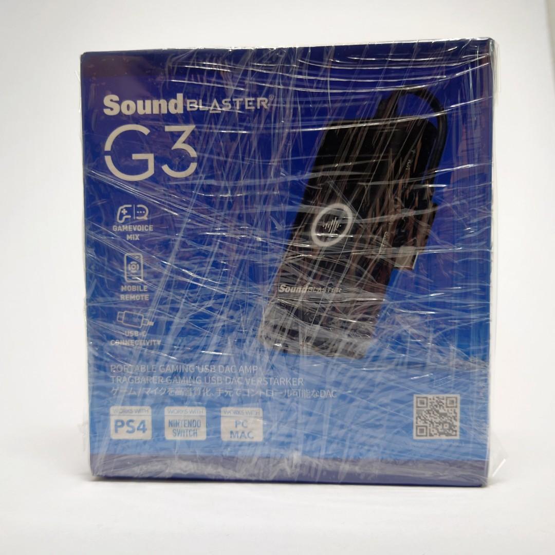 Creative Sound Blaster G3 external DAC & AMP soundcard (USBC & USBA