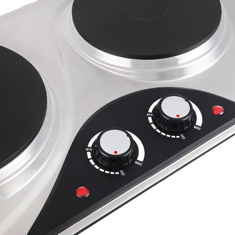 Cusimax 2500W Portable Double Hot Plate for Cooking(UK)