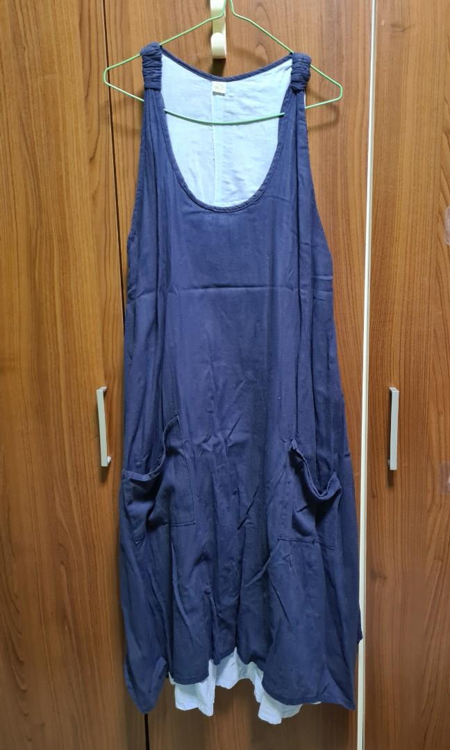 Dark blue casual dress Women s Fashion Dresses Sets Dresses on Carousell