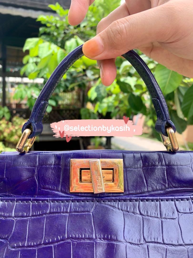 fendi peekaboo mini crocodile