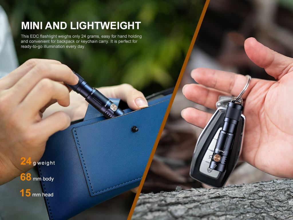 Rechargeable keychain edc best sale flashlight