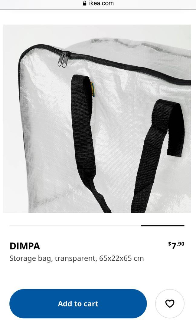 Ikea hot sale transparent bag