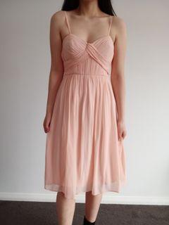Flowy Baby Pink Ballerina Style Dress