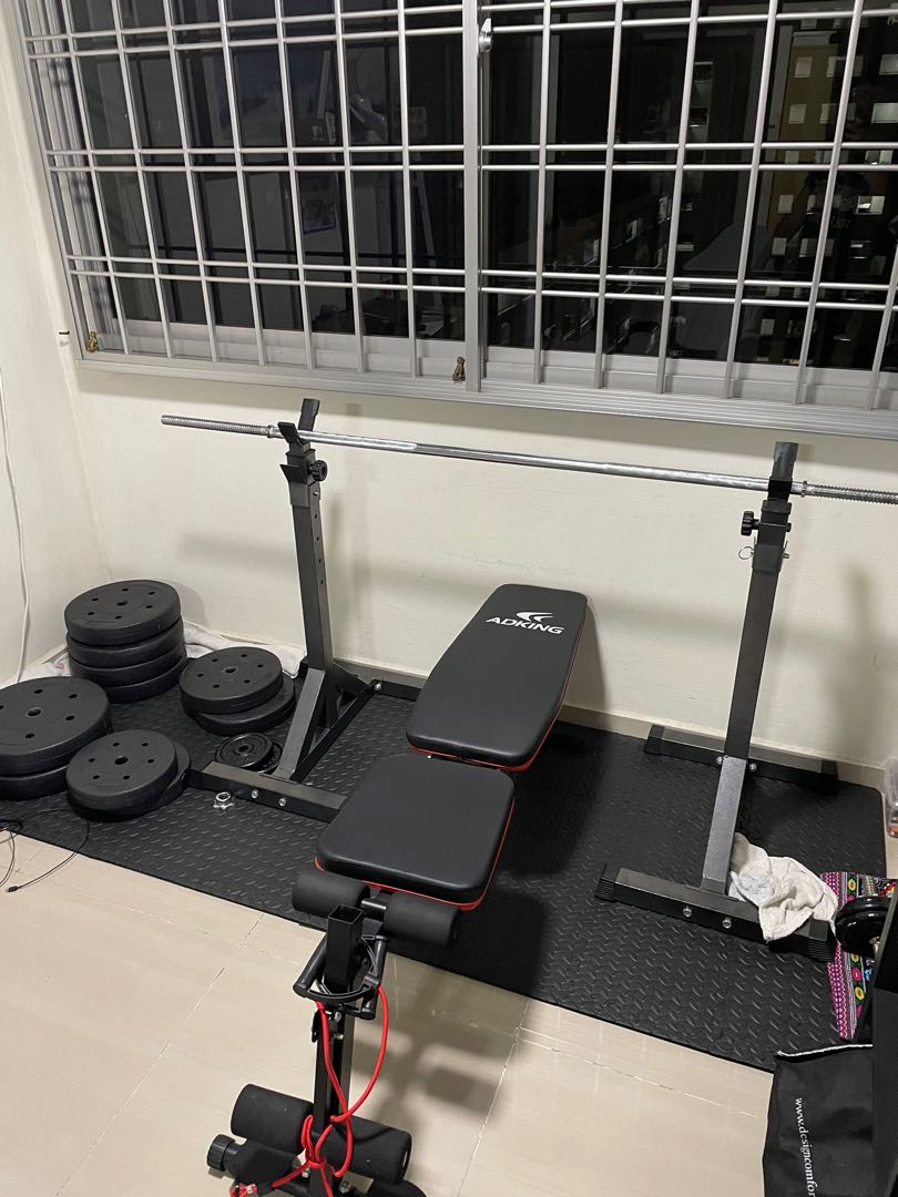 FULL HOME GYM SET, Sports Equipment, Exercise & Fitness, Weights