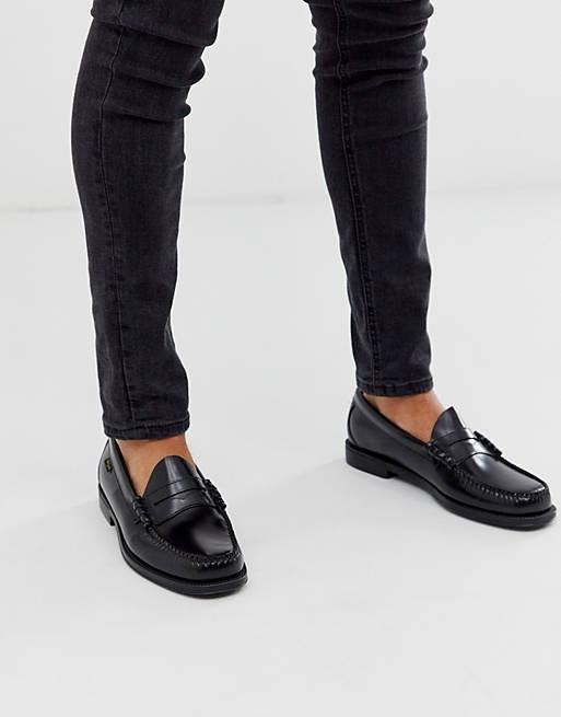 Weejuns penny sale loafers black leather