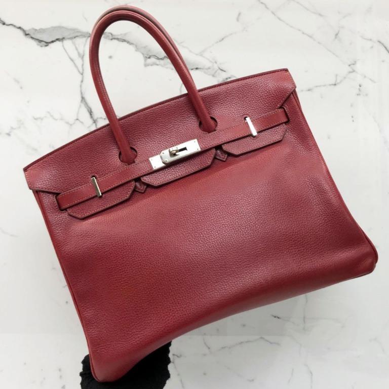 Hermes Birkin 35 - red, Luxury, Bags & Wallets on Carousell