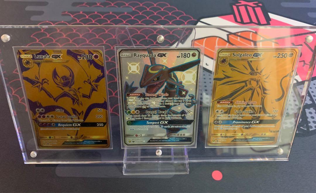 Lunala GX/Gold Card/Hidden Fates/Pokemon Cards, Hobbies & Toys, Toys &  Games on Carousell