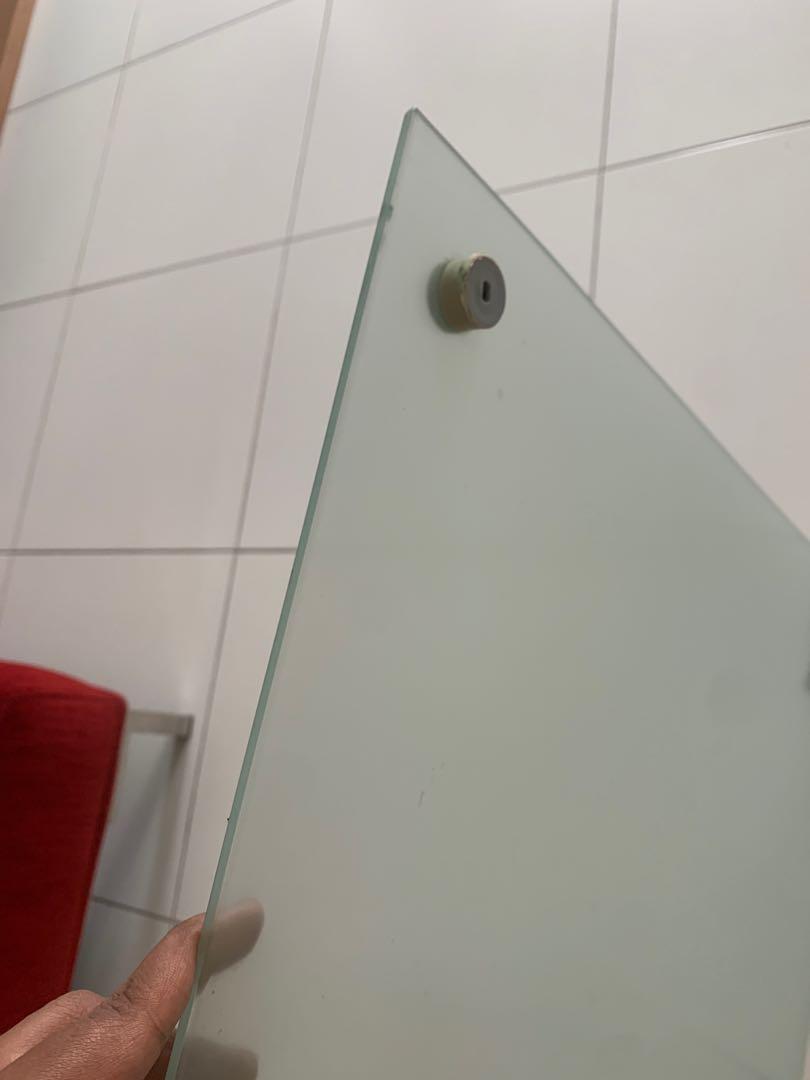 IKEA Glass Whiteboard/Notice Board, Furniture & Home Living, Furniture