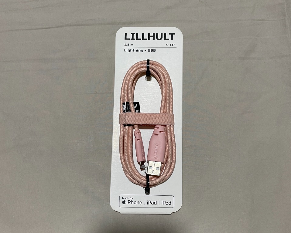 IKEA (Lightning cable to USB) 1.5m for apple, Mobile Phones & Gadgets