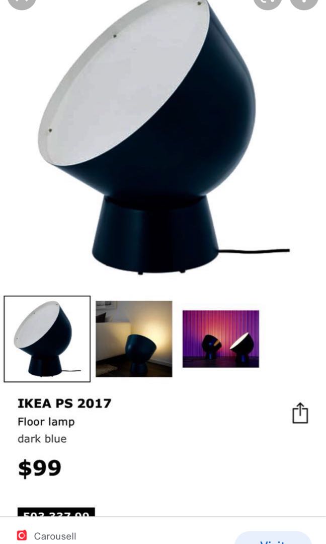 Ikea Ps 17 Floor Lamp Furniture Home Living Lighting Fans Lighting On Carousell