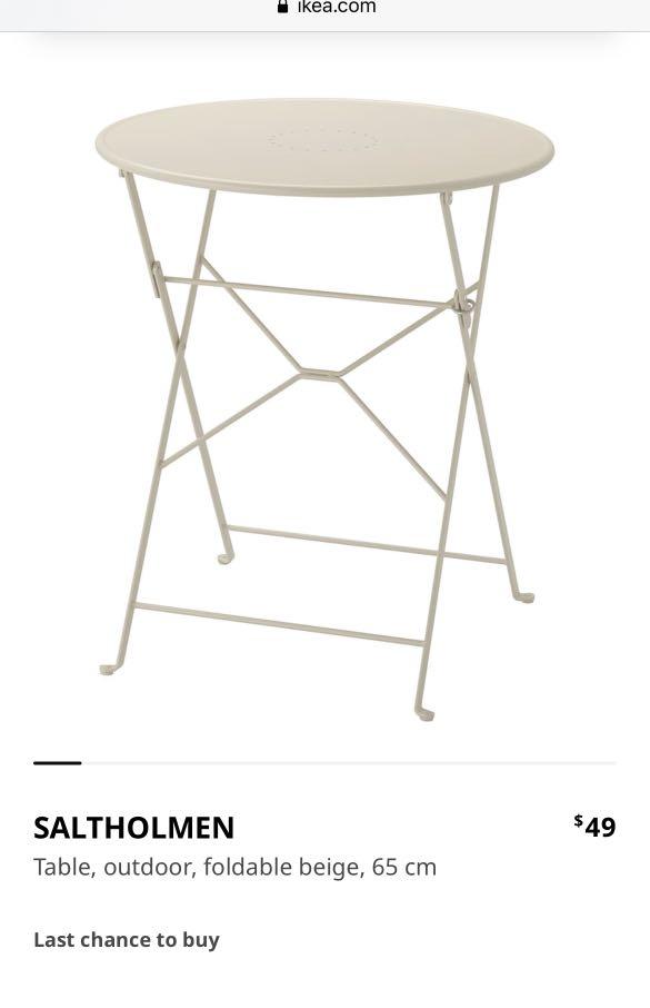 Ikea steel outdoor table set, Furniture & Home Living, Outdoor