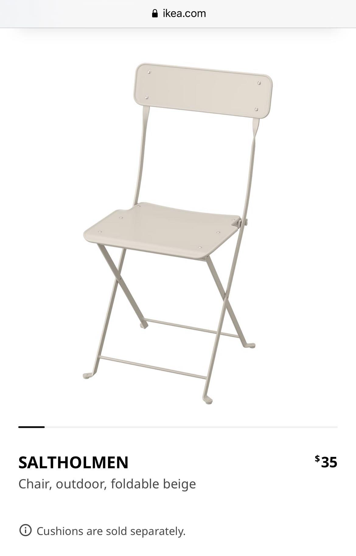 Ikea steel outdoor table set, Furniture & Home Living, Outdoor