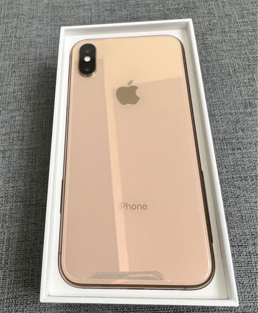 iPhone XS 256g 玫瑰金完整盒裝含豆腐頭+原廠傳輸線（simp專屬