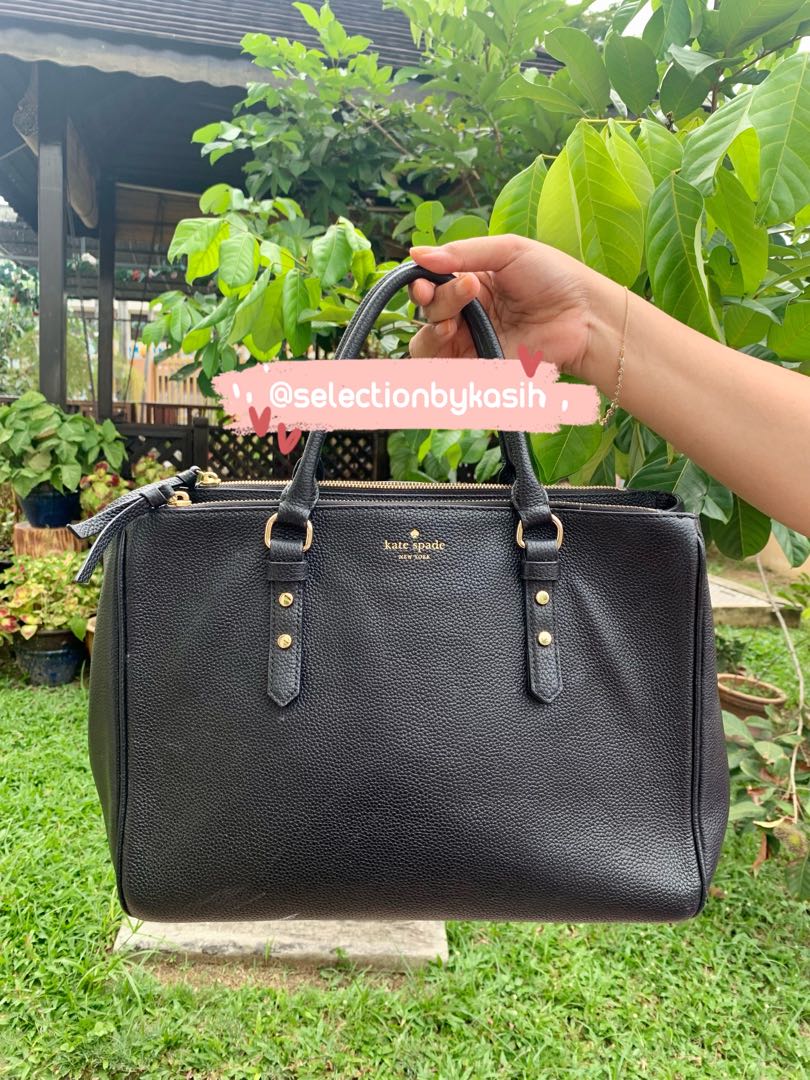 Kate Spade Leighann Mulberry Street Womens PABBLE Leather Satchel Bag,  Women's Fashion, Bags & Wallets, Purses & Pouches on Carousell