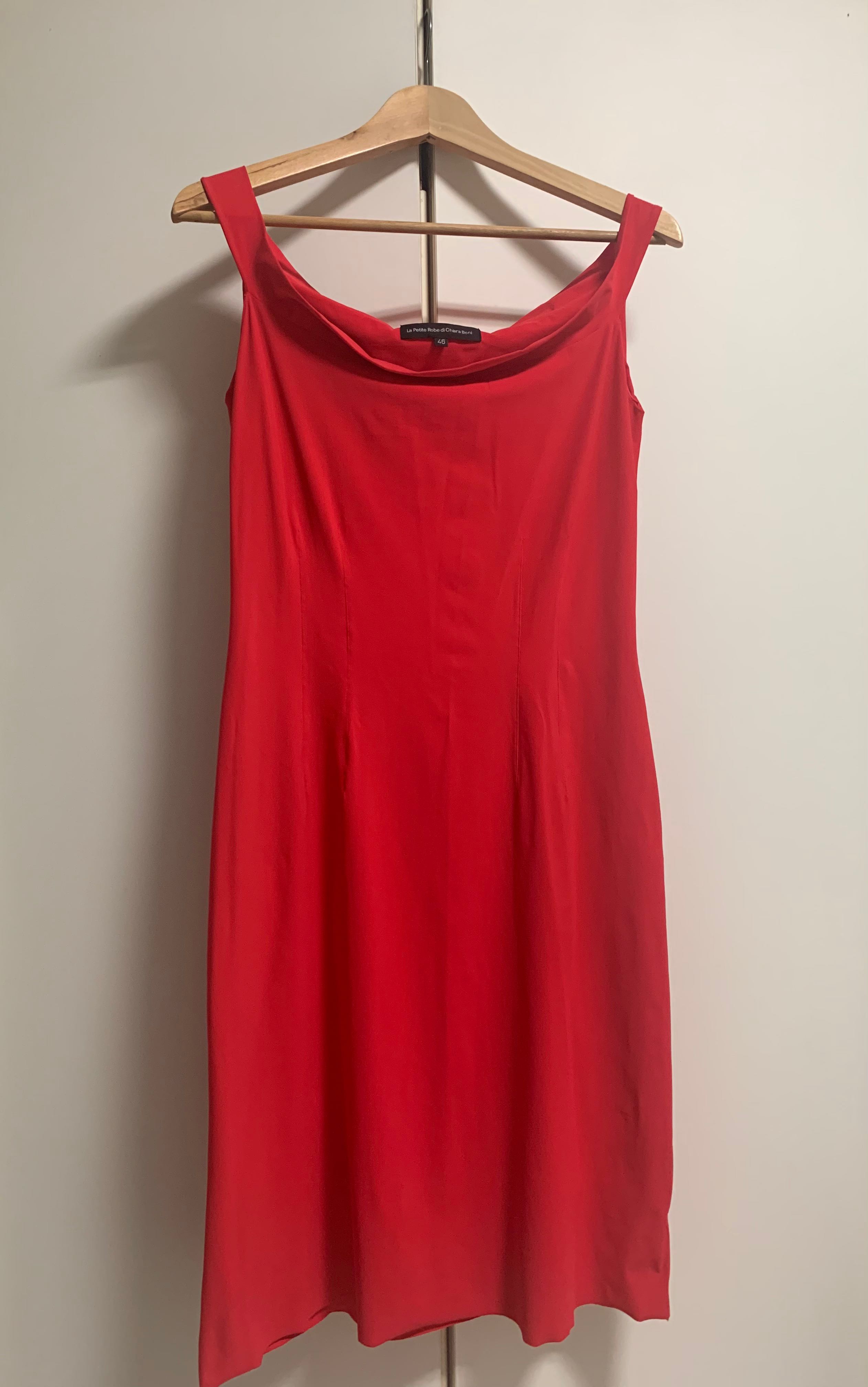 Chiara boni la top petite robe red dress