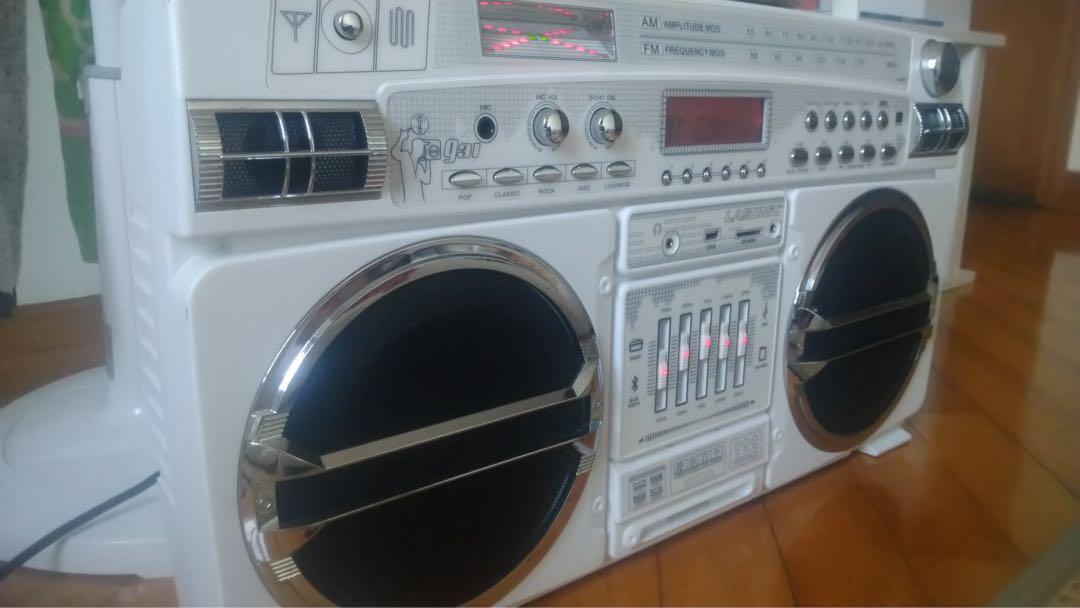 Lasonic i 931BT Portable Bluetooth Stereo Ghetto Blaster Boombox
