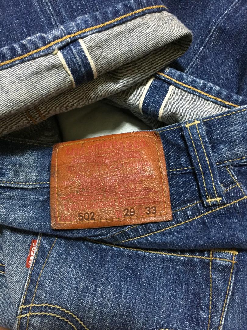 LEVI'S 502 JAPAN REPRO SELVEDGE PANTS, Men's Fashion, Bottoms, Jeans on  Carousell