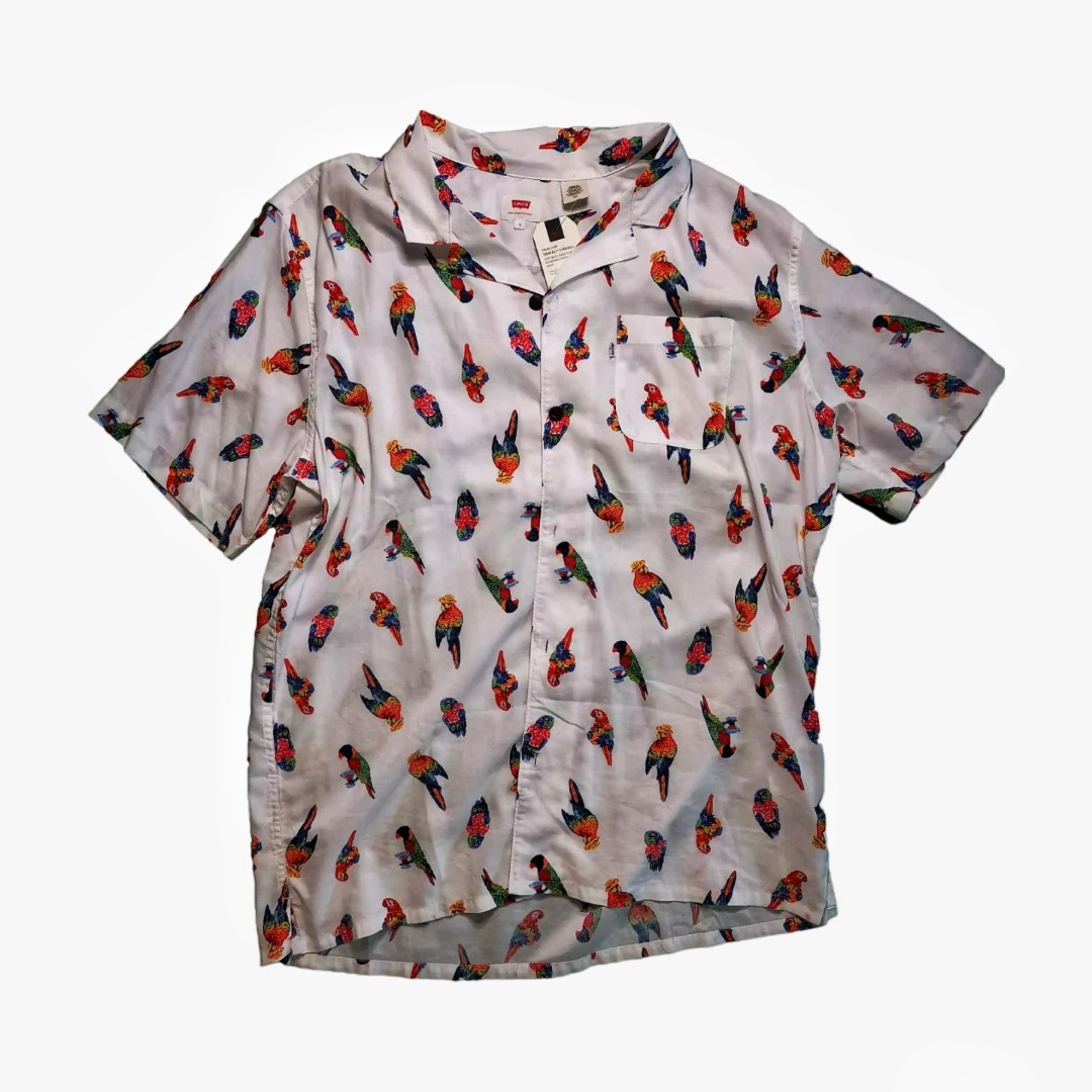 Levi s parrot shirt Men s Fashion Tops Sets Tshirts Polo