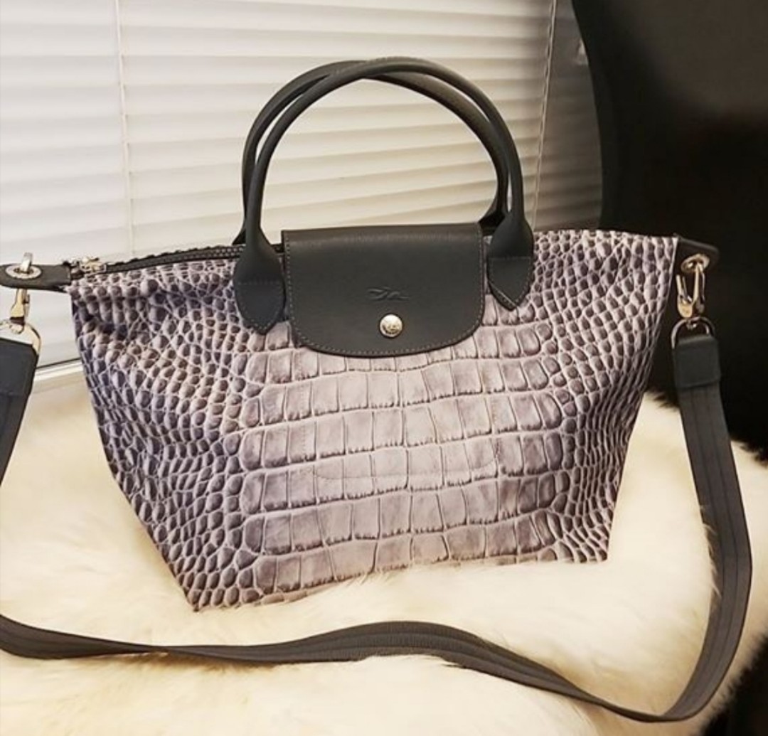 longchamp croc print