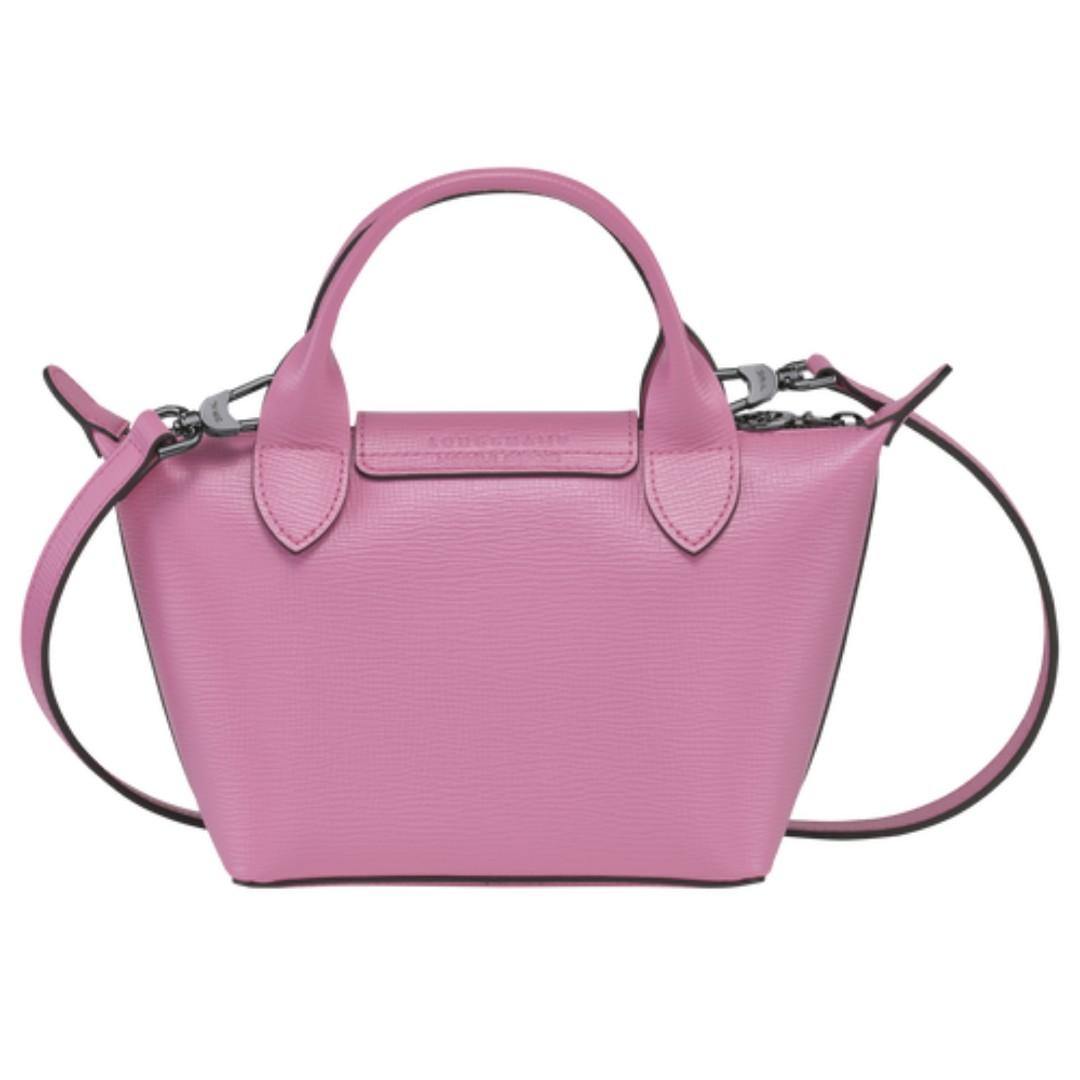 Qoo10 - [Trezo] Longchamp Le Pliage Cuir Small Peony Pink/Navy Blue/Black :  Women's Clothing