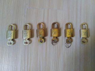 Buy Authentic Louis Vuitton Gold Brass Lock and Key Set 312 Online